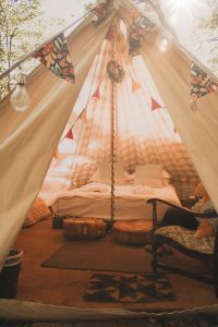 a glamping tent 