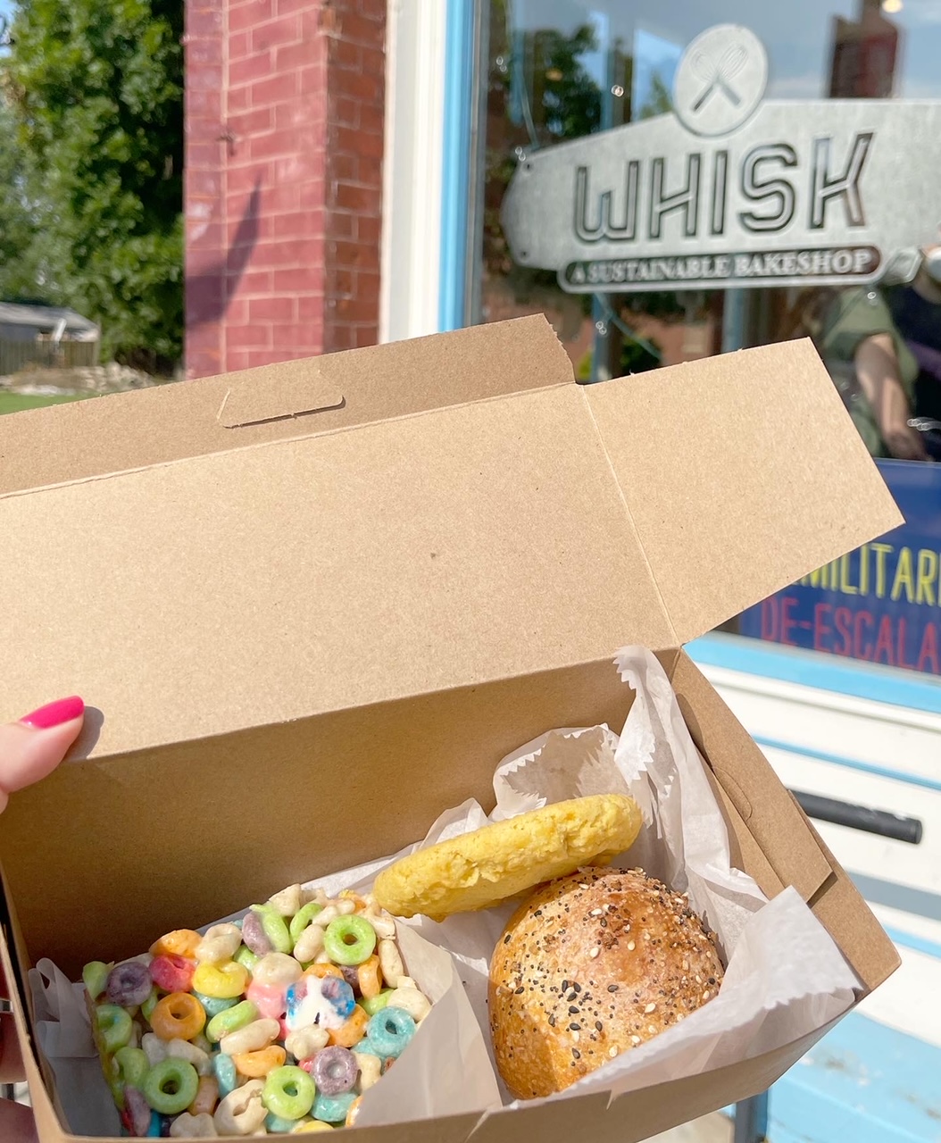 a box of treats from Whisk, one of the STL Top 100 Restaurants