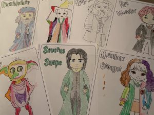 Harry Potter Character Cartoon Coloring Sheets